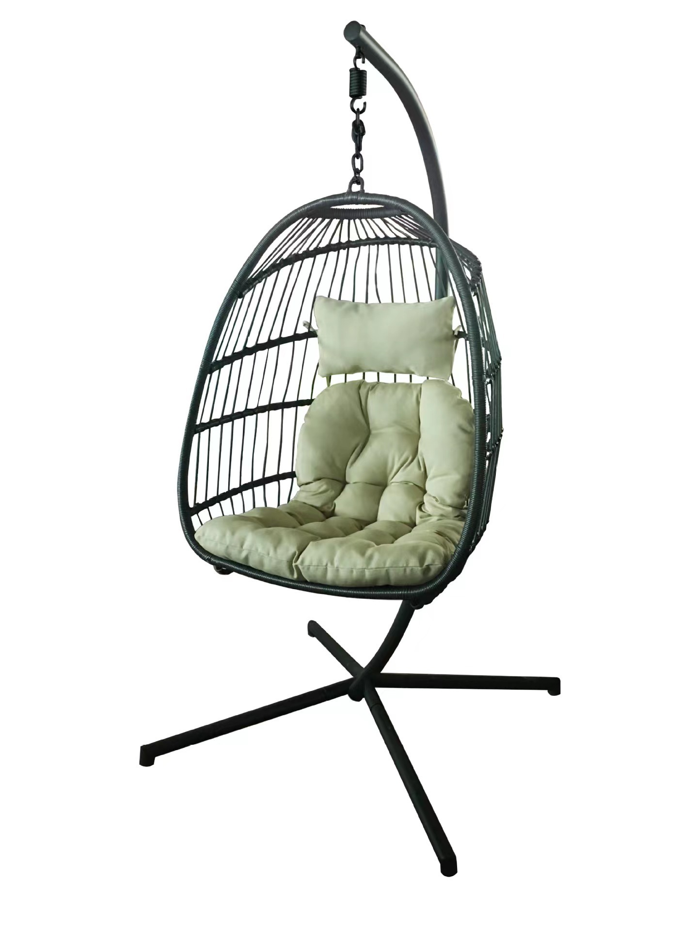 New design  carton packing outdoor and indoor rattan wicker egg swing chair