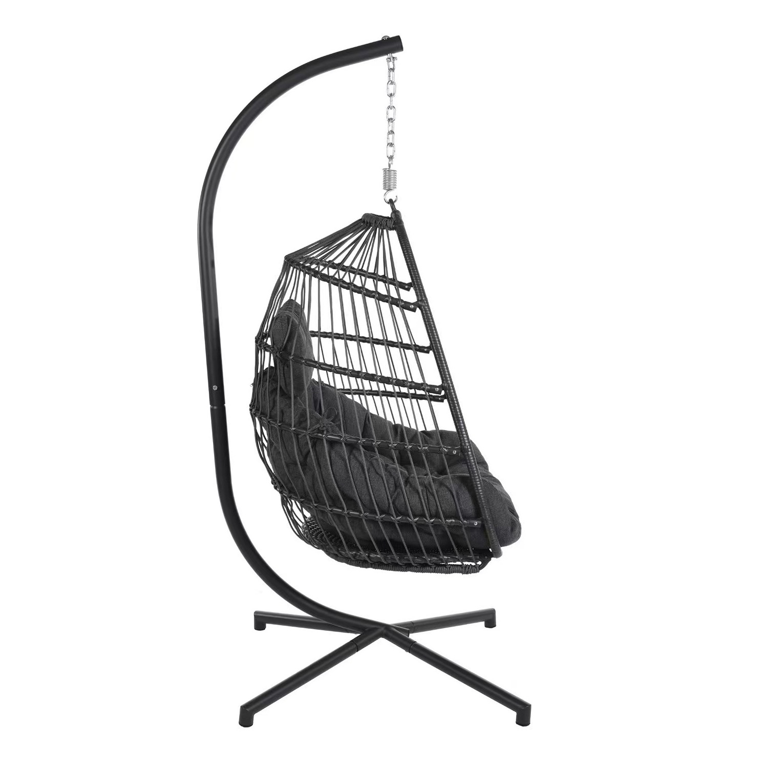 New design  carton packing outdoor and indoor rattan wicker egg swing chair