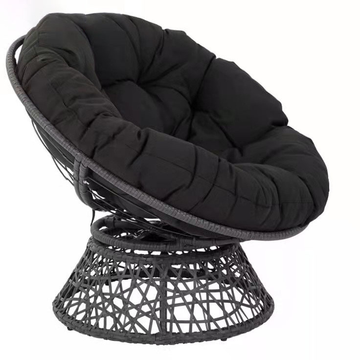 Better Homes Gardens Papasan Chair with Cushion Steel Frame and Rattan Material