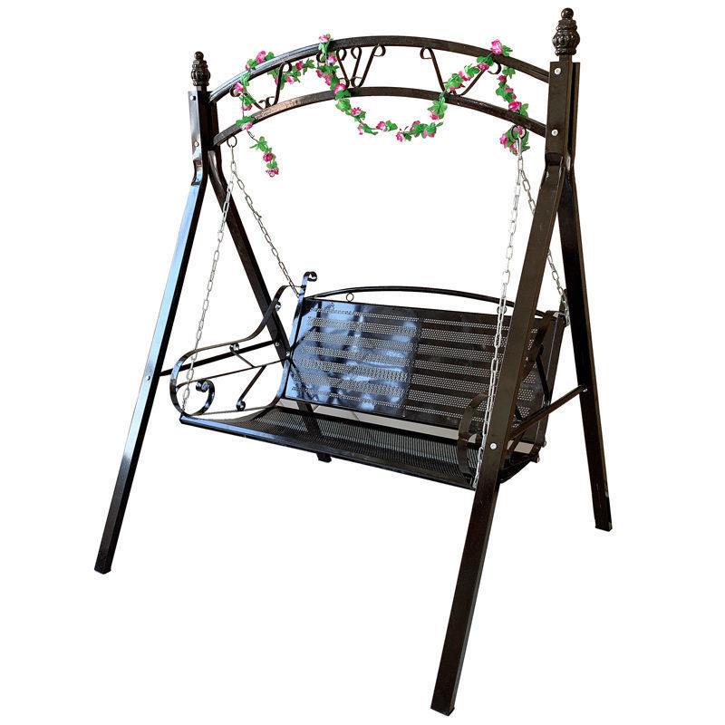 Outdoor furniture garden used patio metal 3 seat standing hammock swing chair hang chair