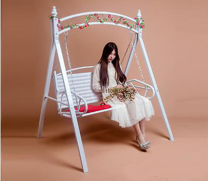 Manufacturer price swing steel chair garden egg-shaped rattan swing chair