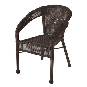 Modern Restaurant Hotel Garden Patio Chair  PE Wicker Stackable Dining Chair - Classic Stylecourtyard cane makes up furniture