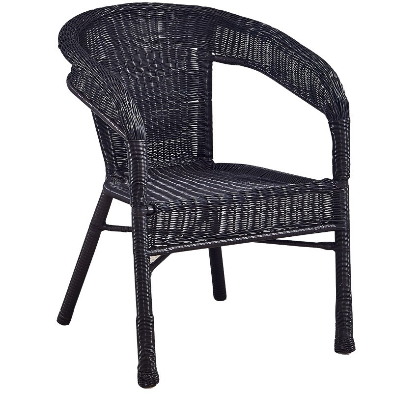 Modern Restaurant Hotel Garden Patio Chair  PE Wicker Stackable Dining Chair - Classic Stylecourtyard cane makes up furniture