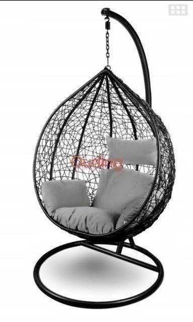 Living Room Single Rattan Rocking Rattan Chair Bird's Nest Hanging Chair Swing Steel Garden Egg Indoor Outdoor Furniture