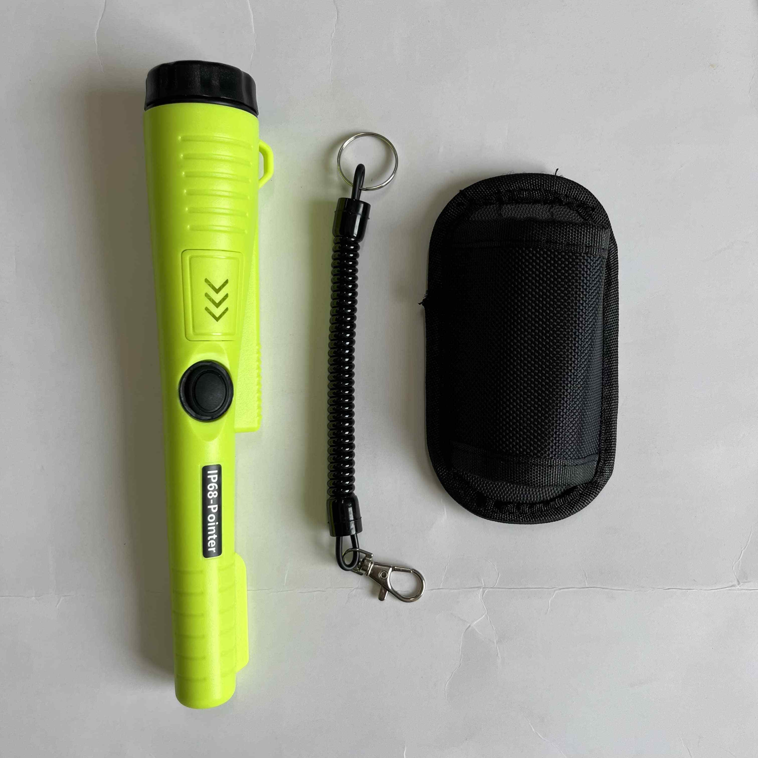 IP68 Full Waterproof Professional Handheld Pin Pointer Wand 360 Search Treasure Pinpointing Finder Probe with Belt Holster