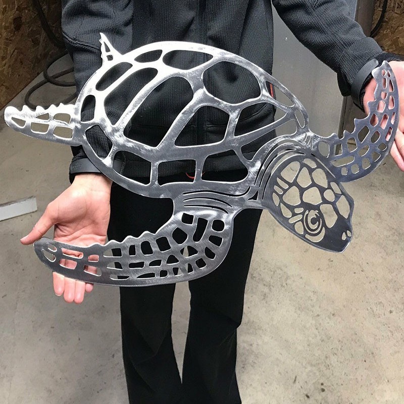 Metal Iron Art Turtle  Home Decoration Laser Cut Metal Sea Turtle Metal Wall Art Sea Decor Art Under The Sea Turtle Decor