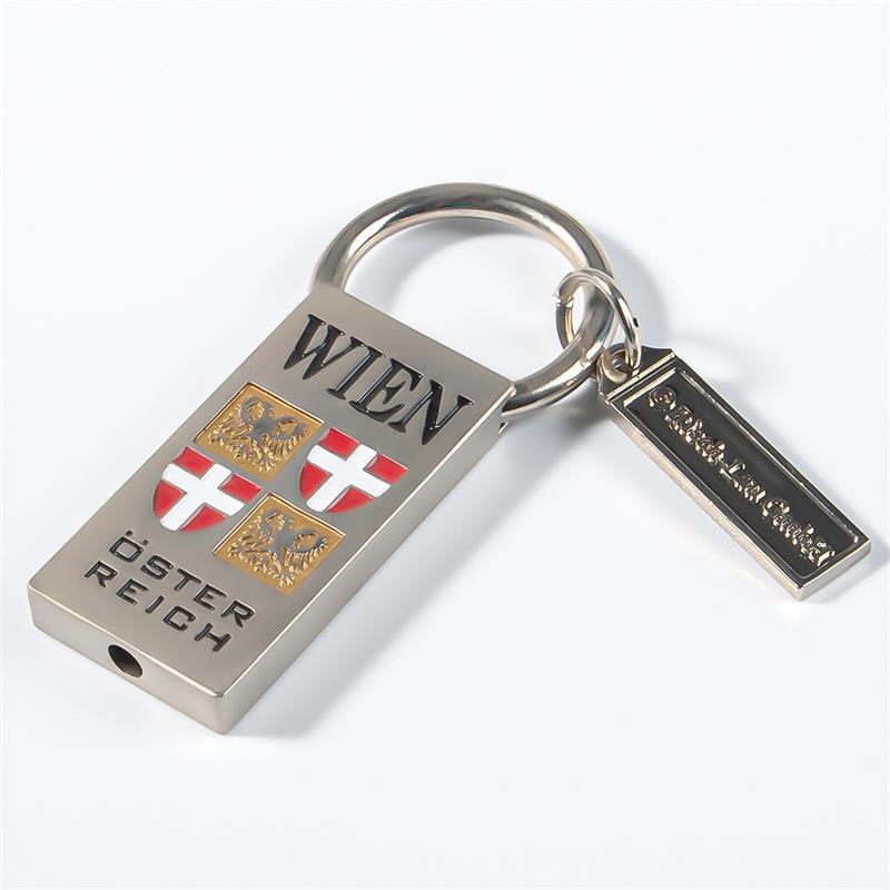 Customized Metal Keychain, Creative Gift For Vienna Tourism Commemorative Activities, Production Of Small Pendant Key Chain