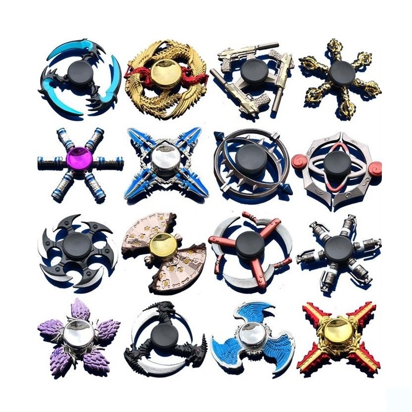 Special Multicolor Polychromatic Metal Zinc Alloy Hand Spinner Toy Collection Reduced Pressure, Silent, High-Speed Rotation