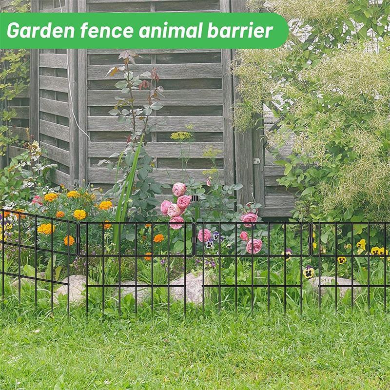 Outdoor Garden, Iron Small Fence, Small Branch Decoration Villa Park Flower Garden Pet Garden Fence