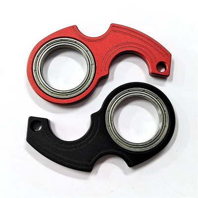 Hight Quality Aluminum Alloy Funny Fidget Anxiety Relief Keychain Spinner Karambit Spinner Ninja Keychain Spinner For Keys