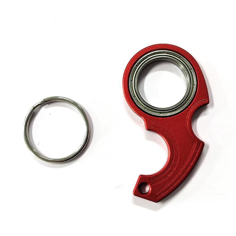 Hight Quality Aluminum Alloy Funny Fidget Anxiety Relief Keychain Spinner Karambit Spinner Ninja Keychain Spinner For Keys