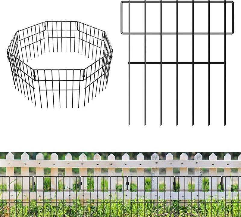 Outdoor Garden, Iron Small Fence, Small Branch Decoration Villa Park Flower Garden Pet Garden Fence