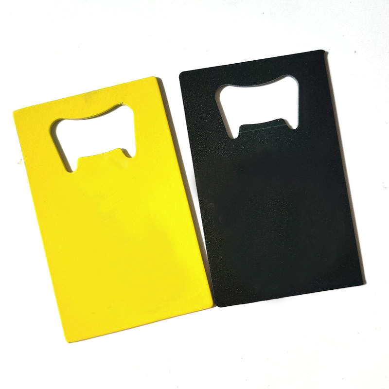 Wholesale Stainless Steel Beer Metal Credit Card Bottle Opener Thickening Originality Customized Logo Card Opener