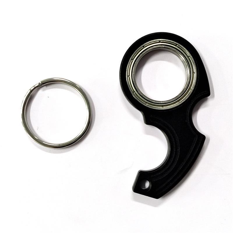 Hight Quality Aluminum Alloy Funny Fidget Anxiety Relief Keychain Spinner Karambit Spinner Ninja Keychain Spinner For Keys