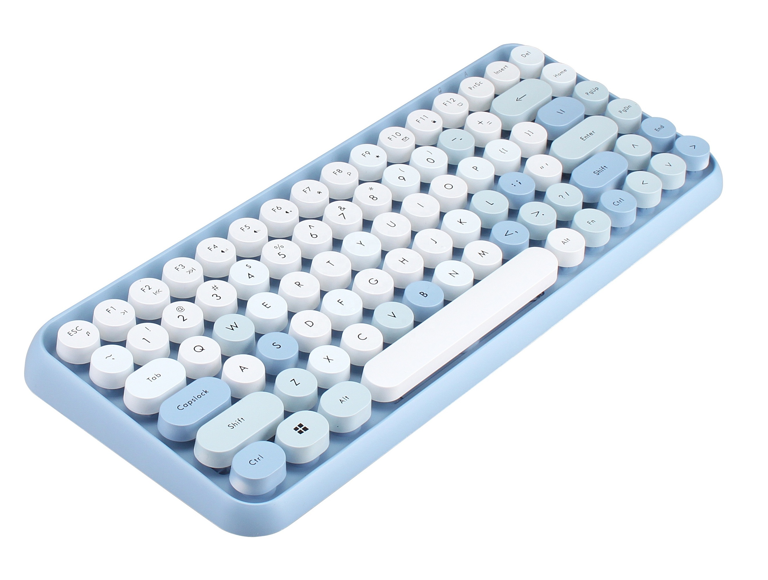 Oem Factory Directly Sales Sk-626bt  Retro bluetooth wireless Computer Keyboard With Mix-colored  Keycaps  And  Patent