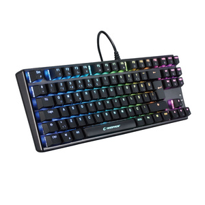 SK-608 Wired Gaming Keyboard 87 Luminous Keys Mechanical Office Computer PC Keyboard Russian Language ABS Material Red Switch