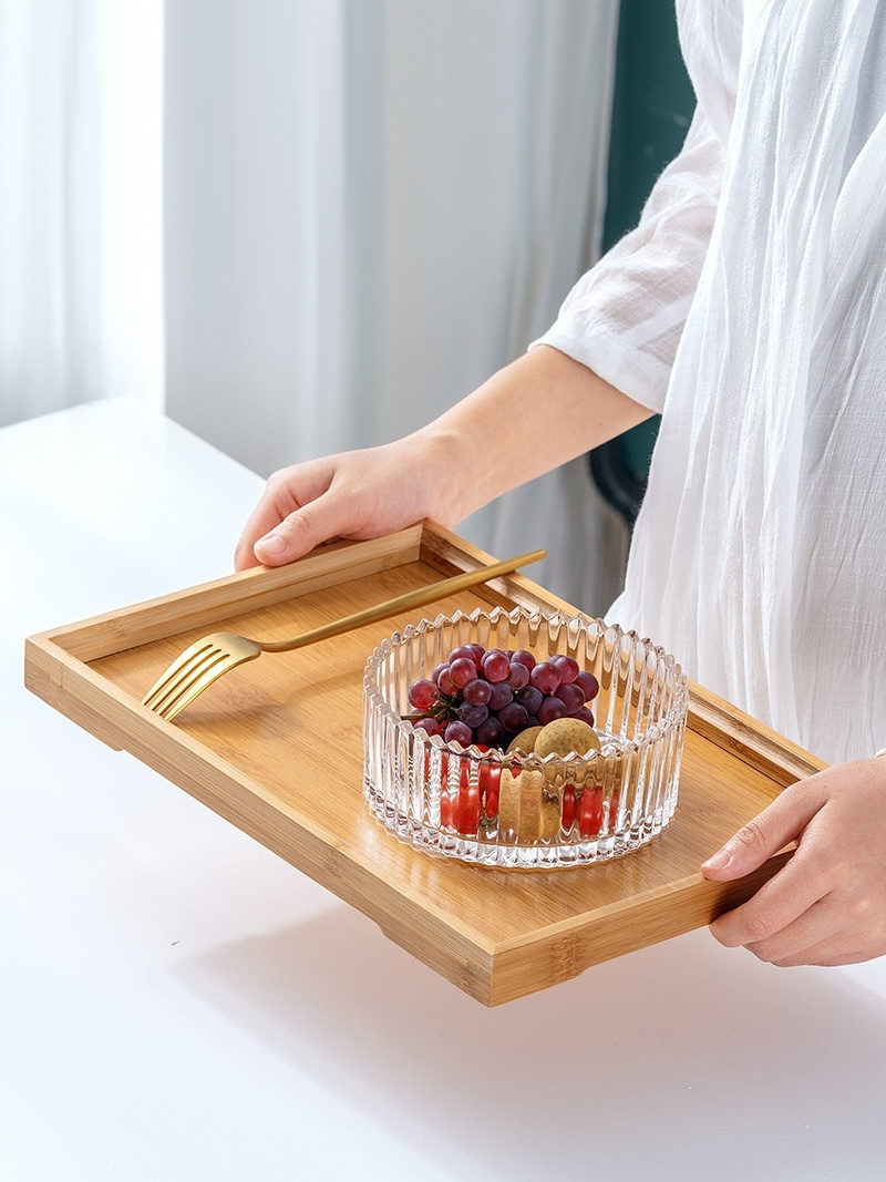 Large Bamboo Storage Tray Plates For Party Tray Set Serving Cheap Bamboo Serving Tray