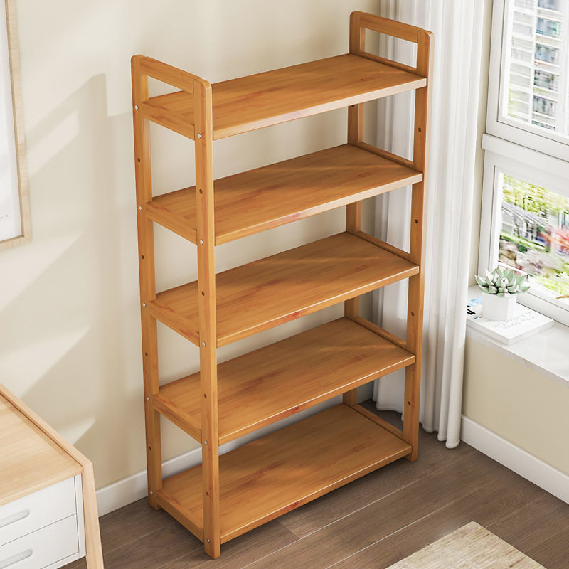 Eco-friendly High Quality Tiered Bamboo Home Shelf Storage Shelves Restaurant Kitchen Shelf