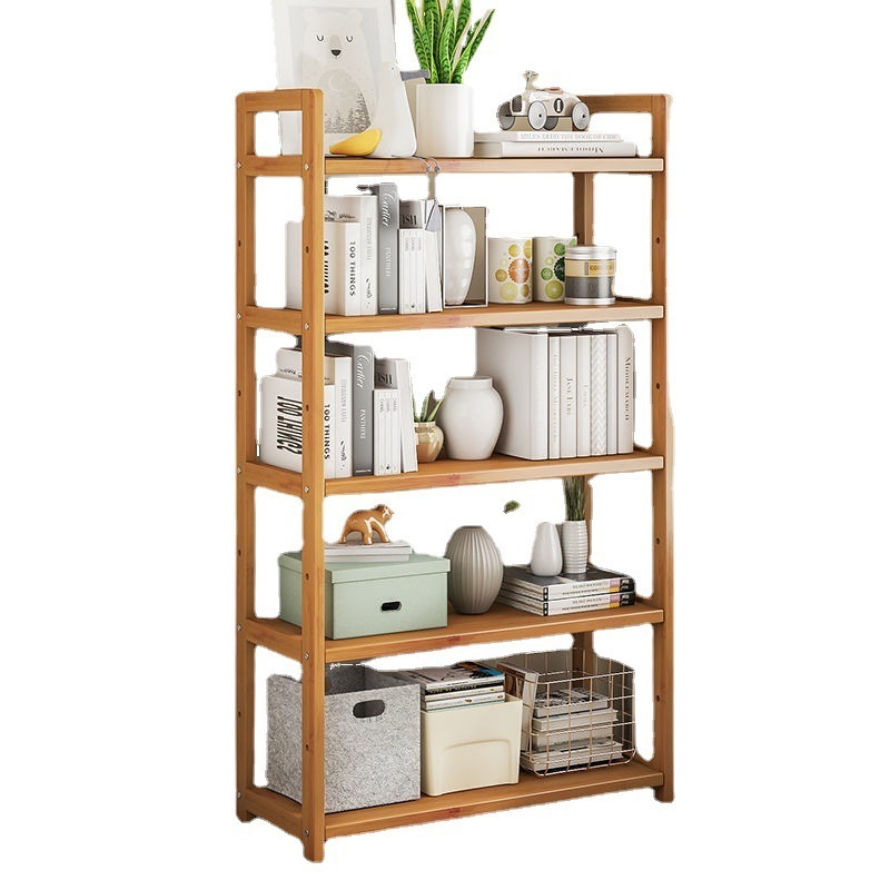 Eco-friendly High Quality Tiered Bamboo Home Shelf Storage Shelves Restaurant Kitchen Shelf