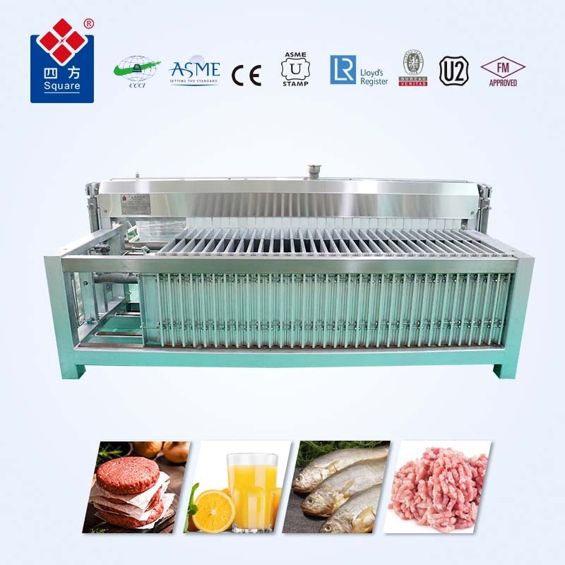 SQUARE iqf hot sale custom aluminum freezing box air blast vertical horizontal plate freezer for fish and shrimp