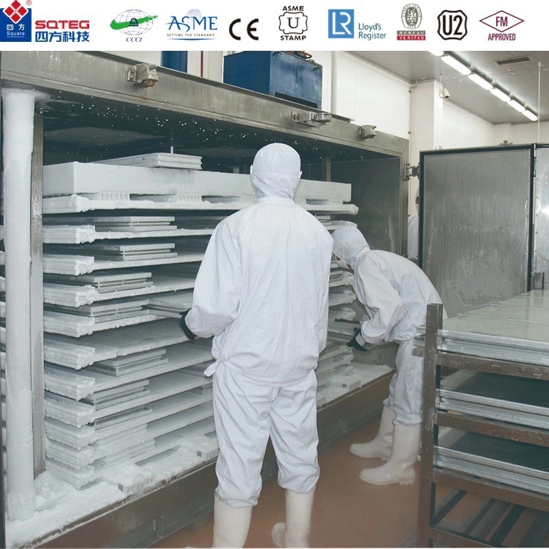 SQUARE air blasting contact horizontal vertical plate freezer for block freezing