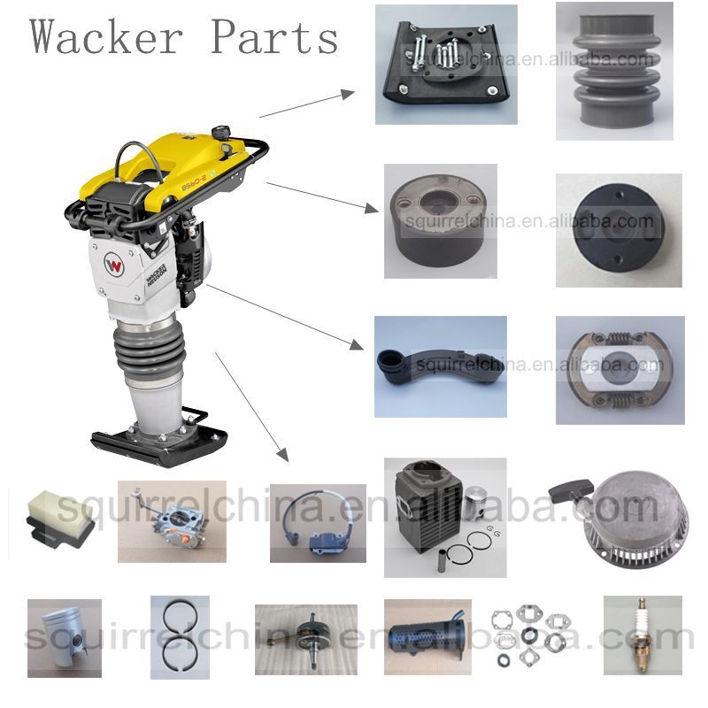 Wacker BS500 BS50-2 BS60-2  BS60-4 BS600 Bellows with Connection Diameter 125-135mm for Construction Works