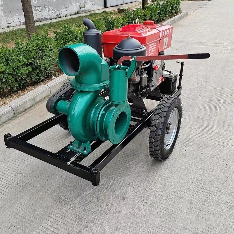 280m3/h flow Agricultural irrigation centrifugal pump Portable Trailer Diesel Pump set