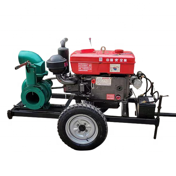 280m3/h flow Agricultural irrigation centrifugal pump Portable Trailer Diesel Pump set