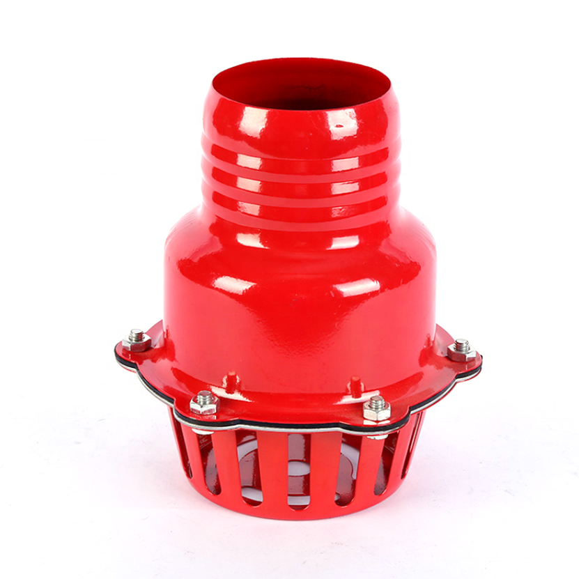 Factory direct supply 4 inch 6 inch large flow high pressure water pump foot valve