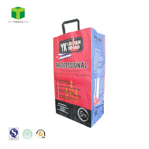 Customized 5Kg 10Kg 20Kg 25Kg Bbq Hardwood Lump Coal Packaging Recycling Big Multilayer Brown Kraft Paper Charcoal B