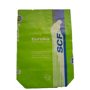 20kg 25kg 50kg customize size and print side gusset paper animal feed bag sack poultry feed bag