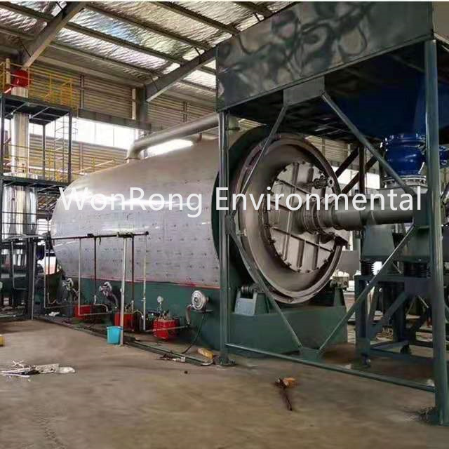 Automatic Semi Continuous Waste Tyre/plastic Pyrolysis plant recycling Machine