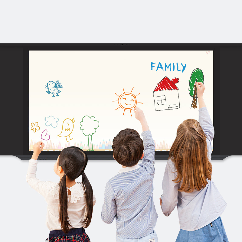 100/85/75/65 inch Touch Screen LCD Display Meeting Education Classroom mobile smart board interactive whiteboard 82 inch stand