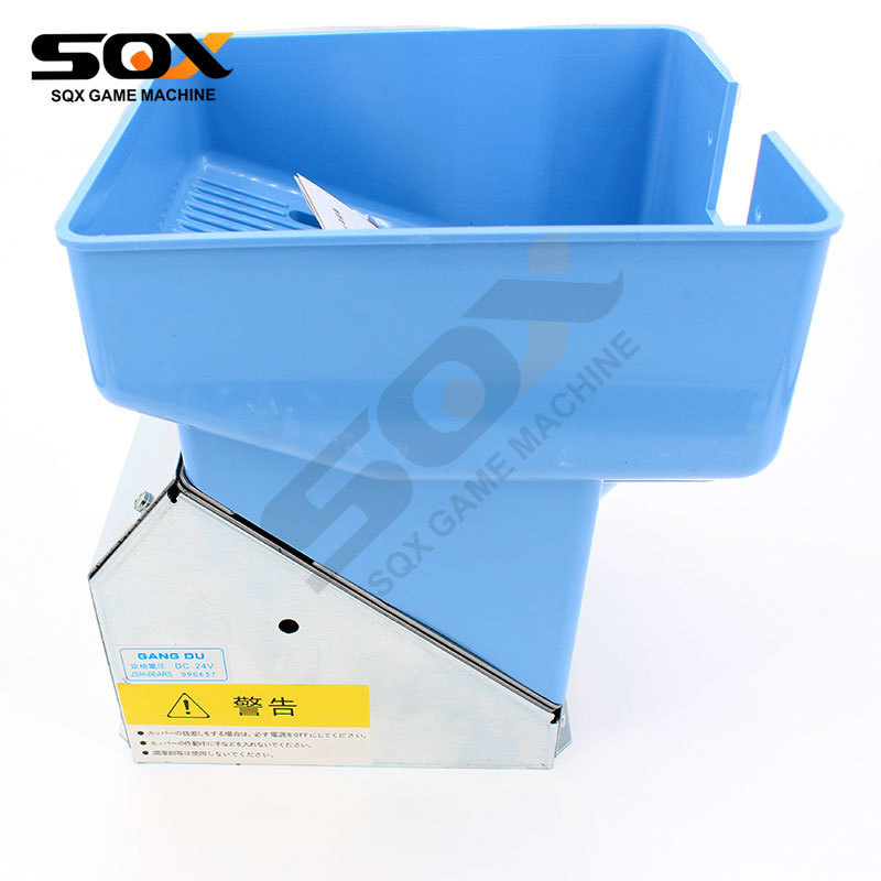 Blue sandblasting coin hopper with sensor for game machine accessories