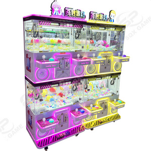 One-stop design mega mini claw machine prizes stuffed animals crane toy game claw machines