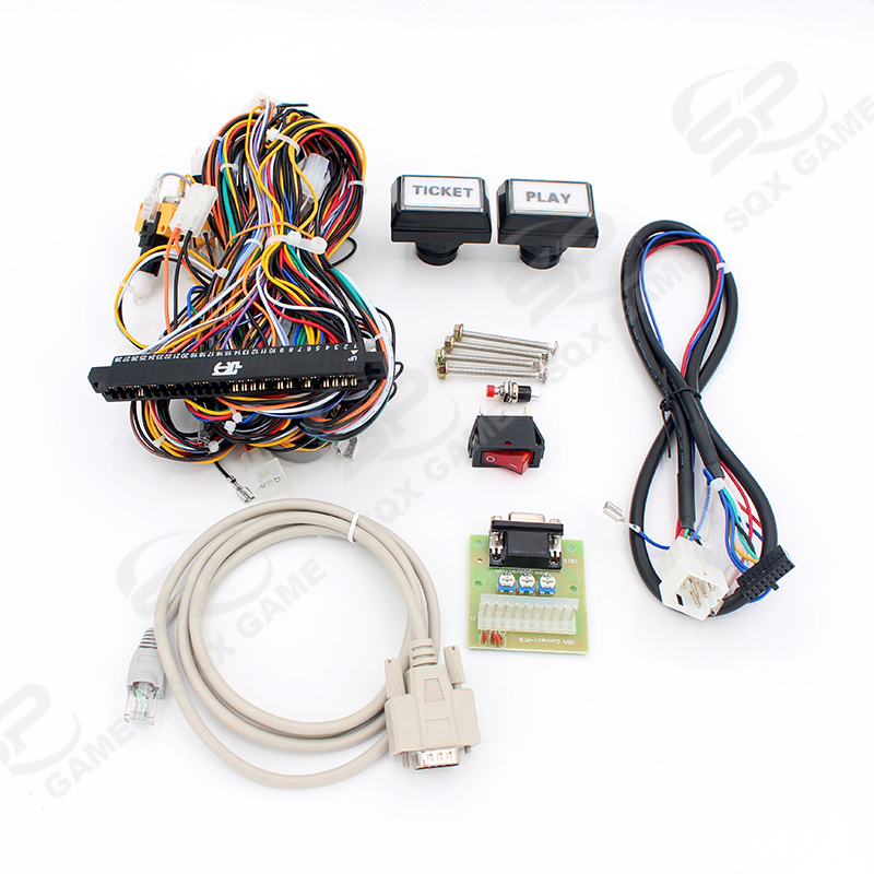 28 Pin POT O Gold Harness POG Fox 340s T340 Game PCB Board Kit Harness POG Wiring Harness Kit For Sale