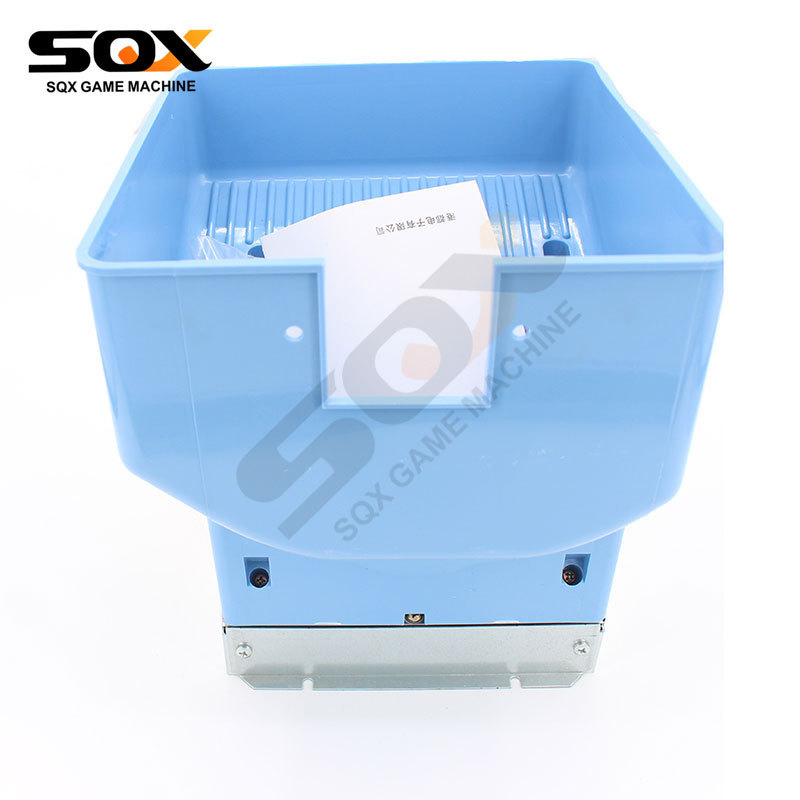 Blue sandblasting coin hopper with sensor for game machine accessories