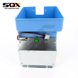 Blue sandblasting coin hopper with sensor for game machine accessories