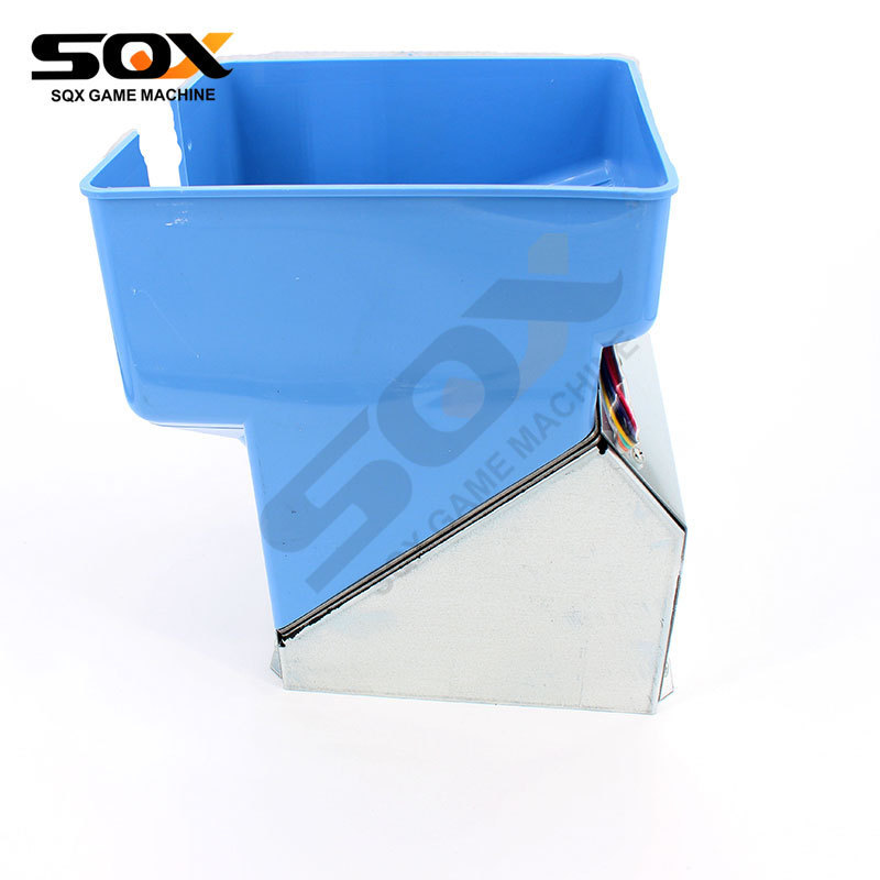 Blue sandblasting coin hopper with sensor for game machine accessories