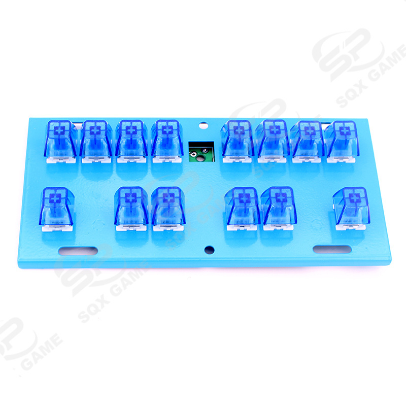 Big Type Mario Machine Mechanical Button Switch Keyboard Pikachu Tarjetas Game Machine Lighted Keyboard With 14/15 Keys