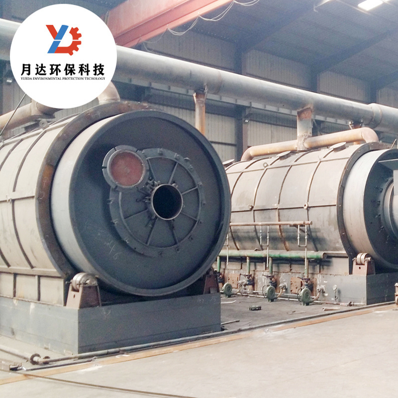 highly cost effective waste tyre plastic pyrolysis to fuel oil machine factory price