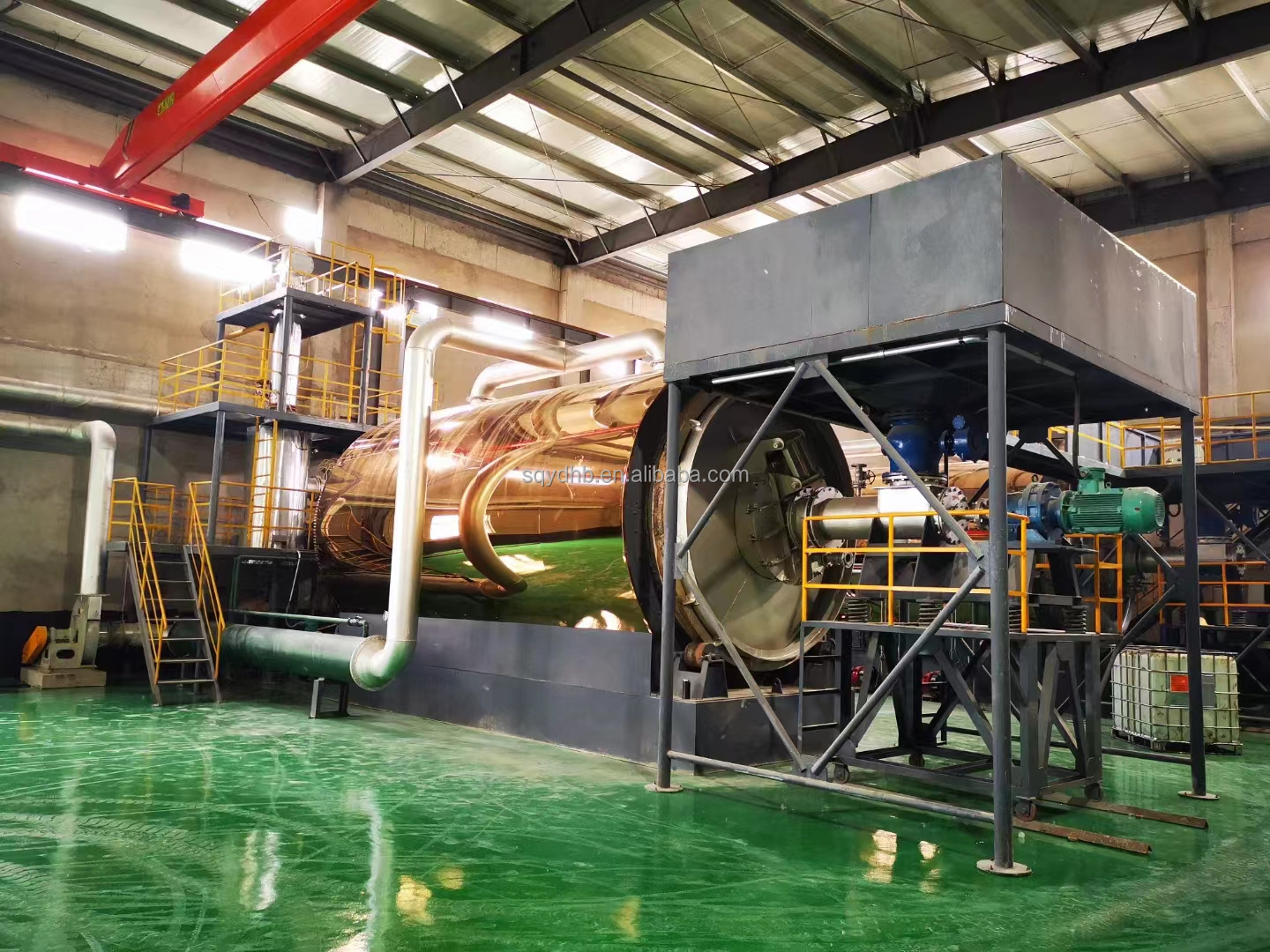 Professional Manufacturer Pyrolysis tyre recycling small assembly line/plant  on sale