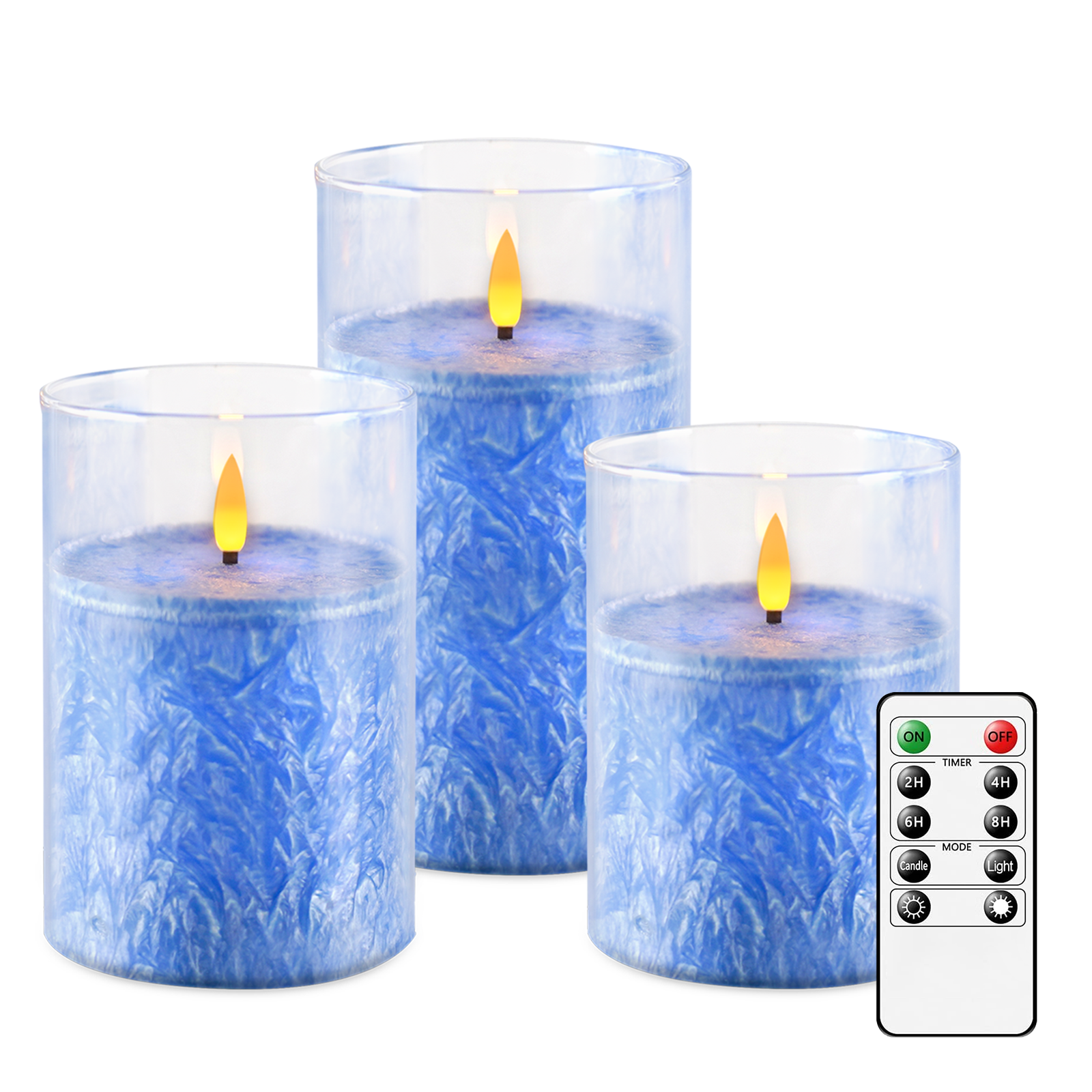 birthday candles mothers day gifts home decoration  remote control Led Flameless Candles Blue Led Candle