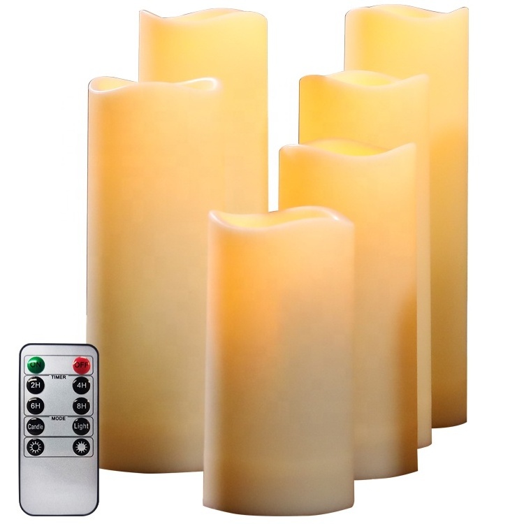 Led Candles of the Remote Control Christmas Festival Moving Flame lights Set wholesale  Flickering Flameless LED Candle