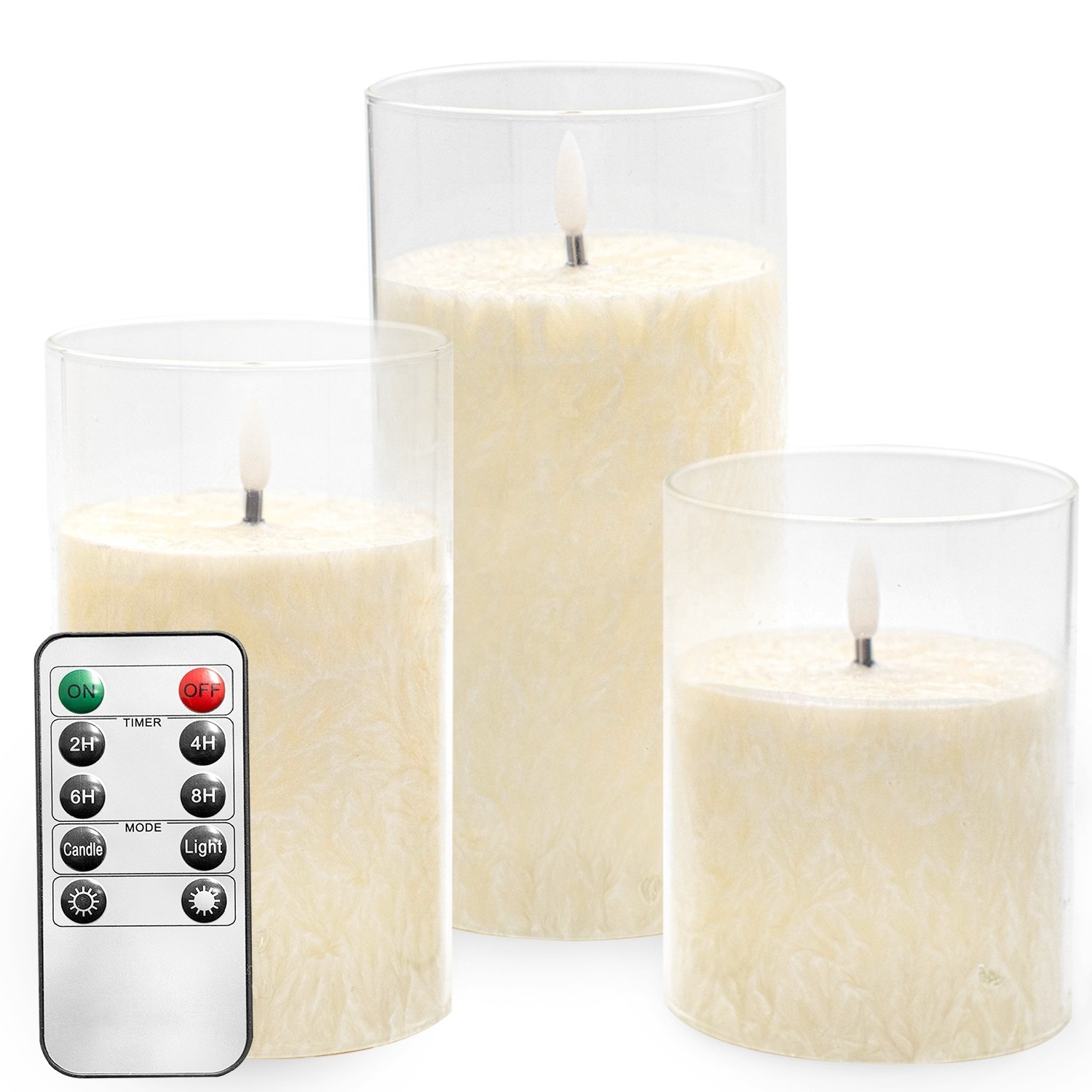 Professional candles manufacturer 3pcs set inside decor AA battery candles LED flameless