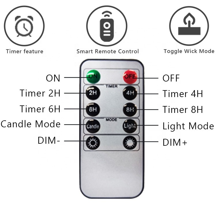 Led Candles of the Remote Control Christmas Festival Moving Flame lights Set wholesale  Flickering Flameless LED Candle