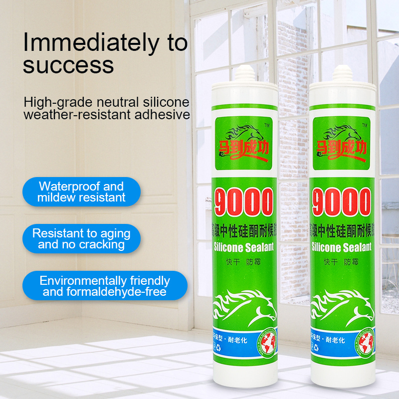 [Best Price] Construction silicone sealant Waterproof Glue glass woodworking Door Sealant  White Glue Gap Filler