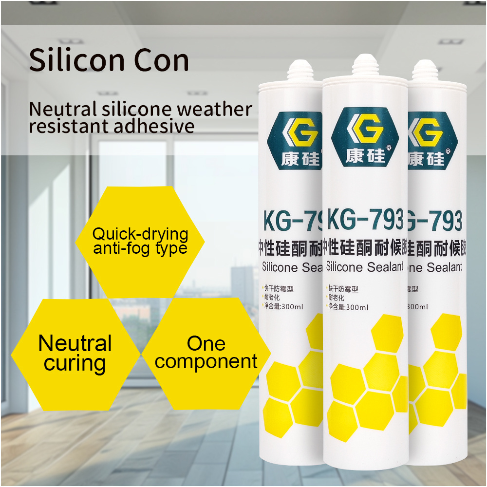 [OEM] factory price Low voc silicone sealant quick-drying general purpose high temperature resistance caulking for door  window