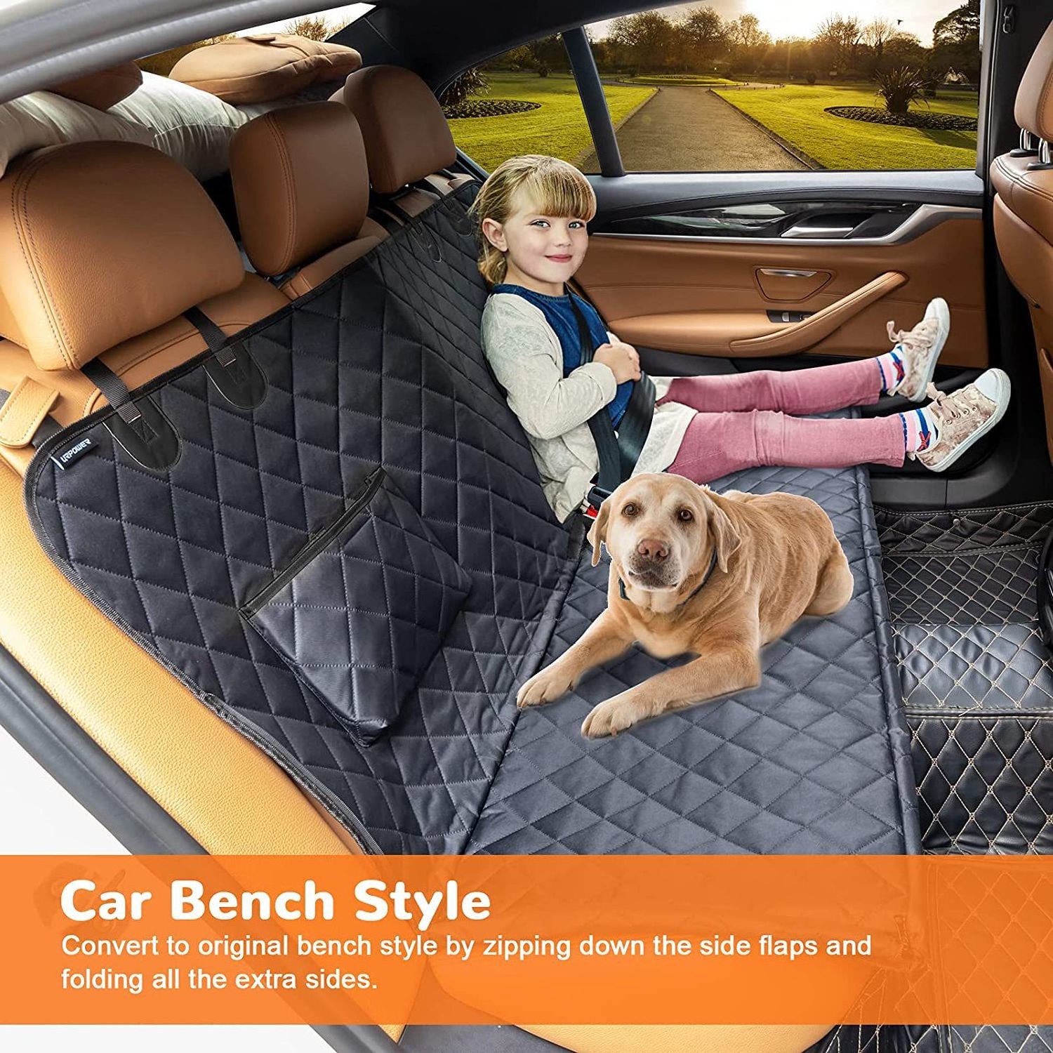 Wholesale hot selling 100% waterproof dog hammock 600D anti-scratch view mesh dog car seat covers pet cushion car seat covers