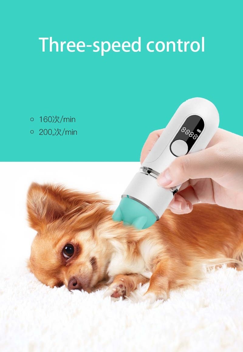 Wholesale pet automatic multi-functional electric handheld replaceable head electronic head massager for cats and dogs